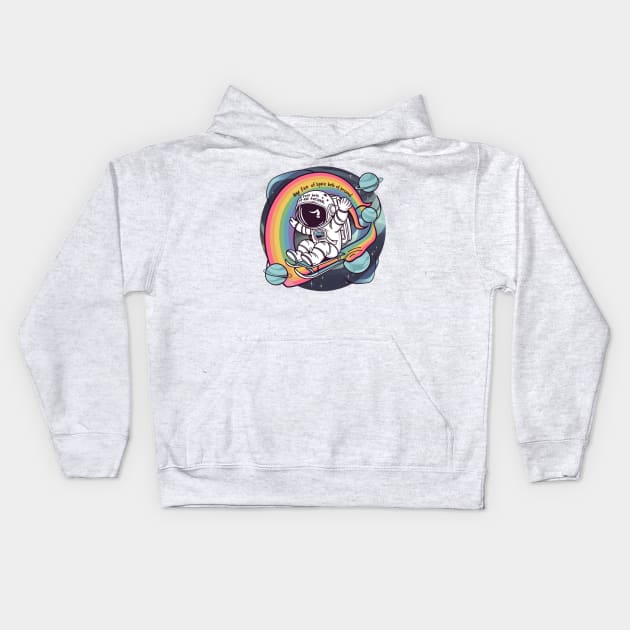 Huge Fan Of Space Both Outer And Personal. Kids Hoodie by alby store